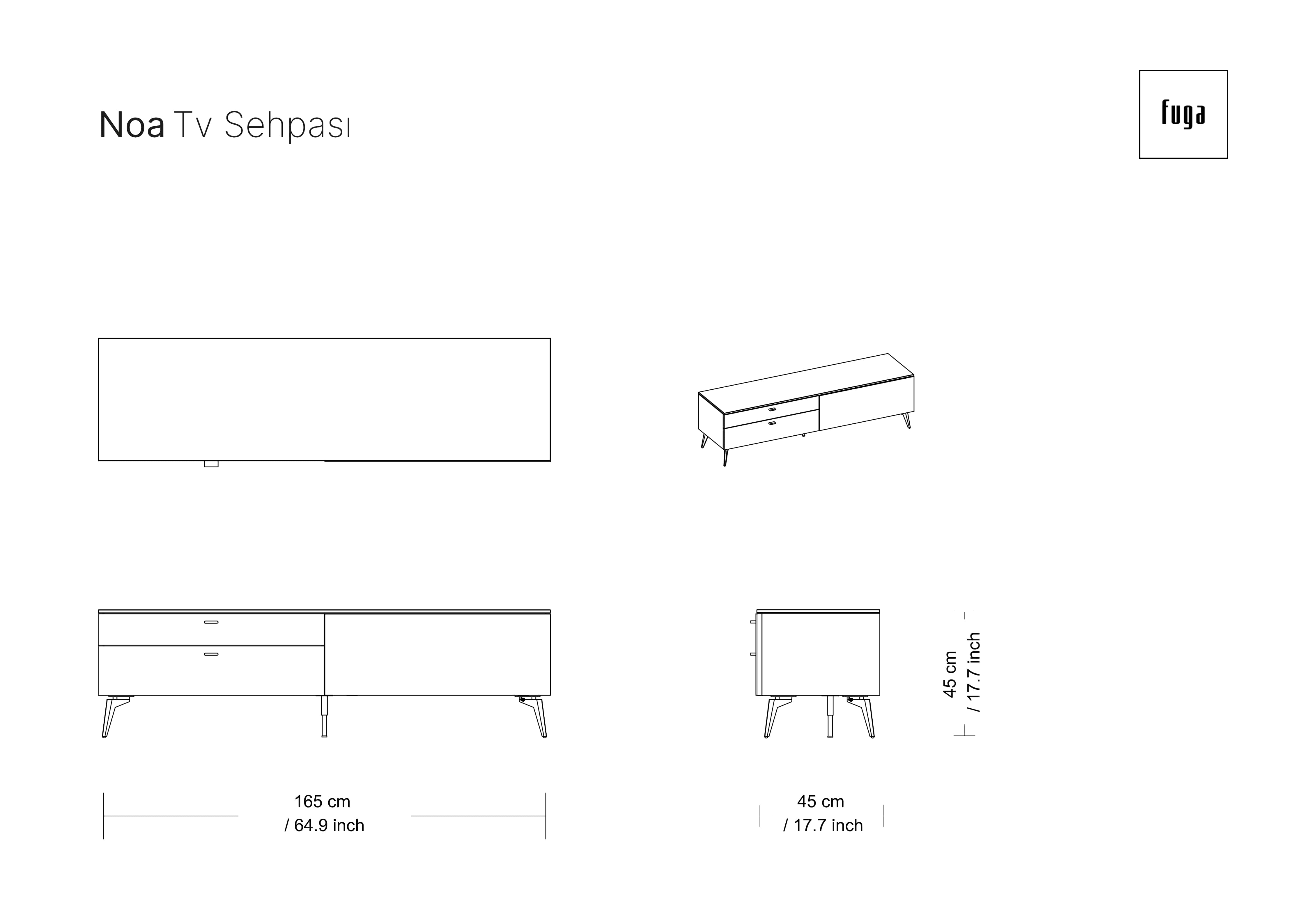 NOA TV Stand Ölçü Seçeneği 1