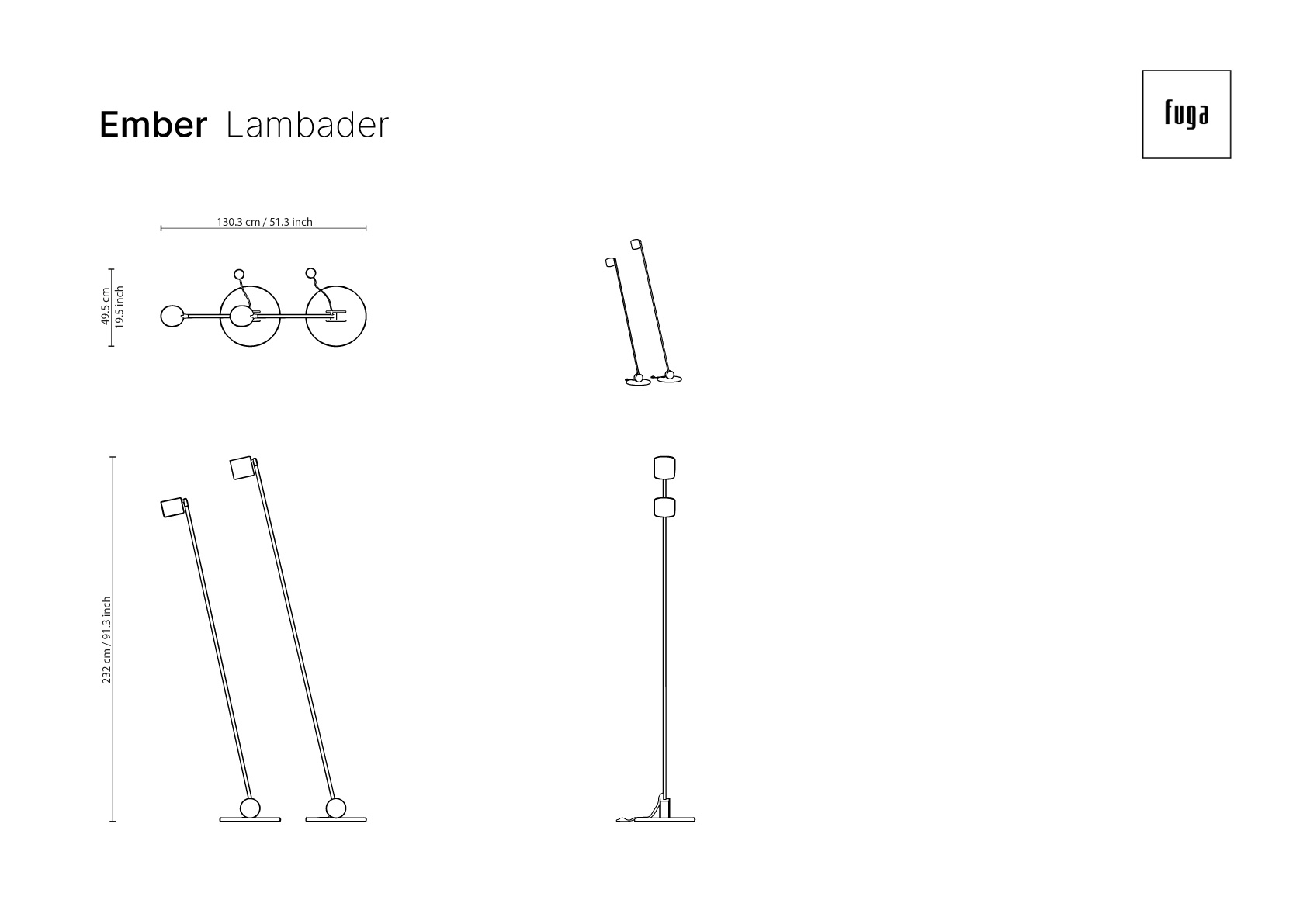 Ember Floor Lighting Ölçü Seçeneği 1