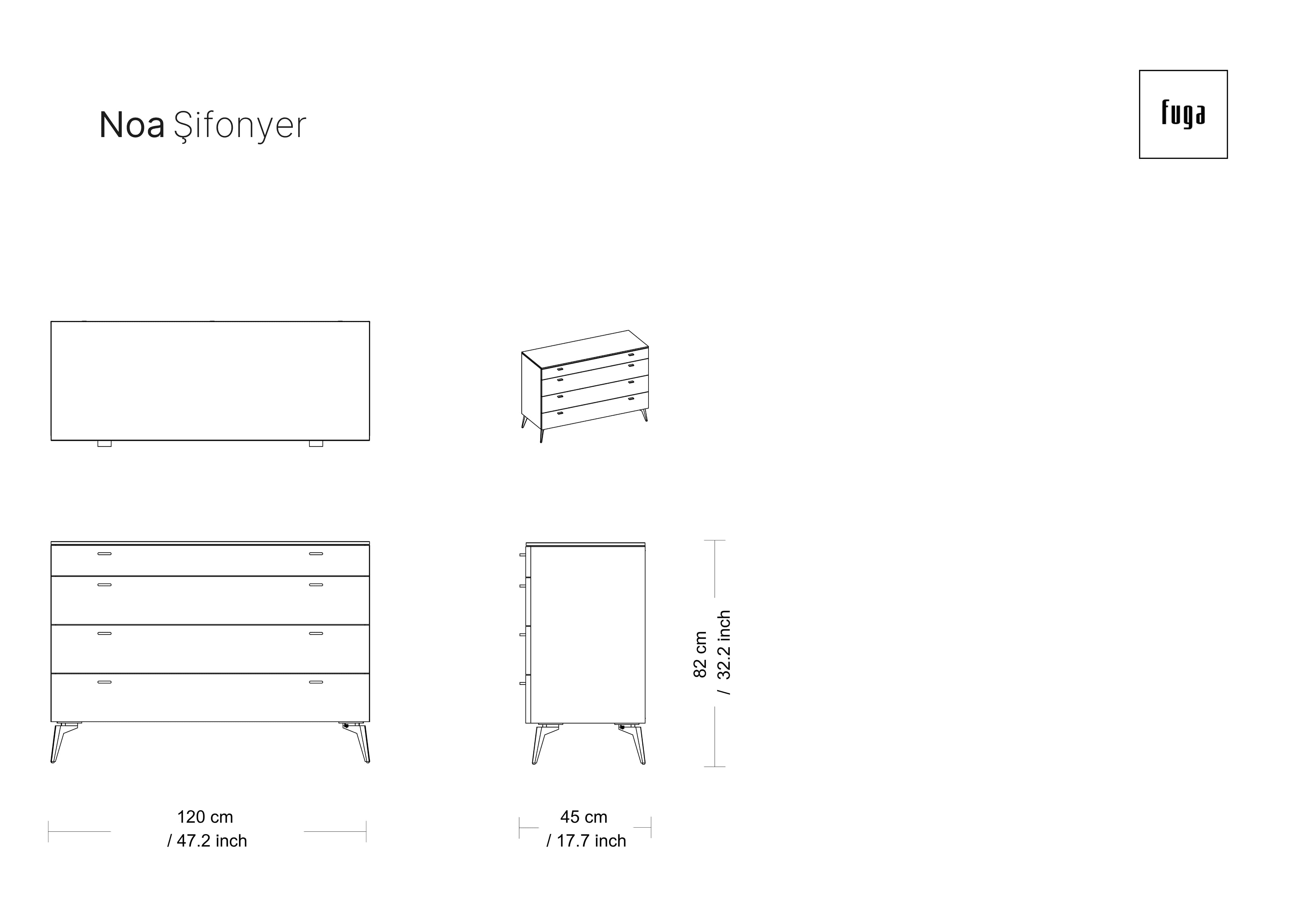 NOA Dresser Ölçü Seçeneği 1
