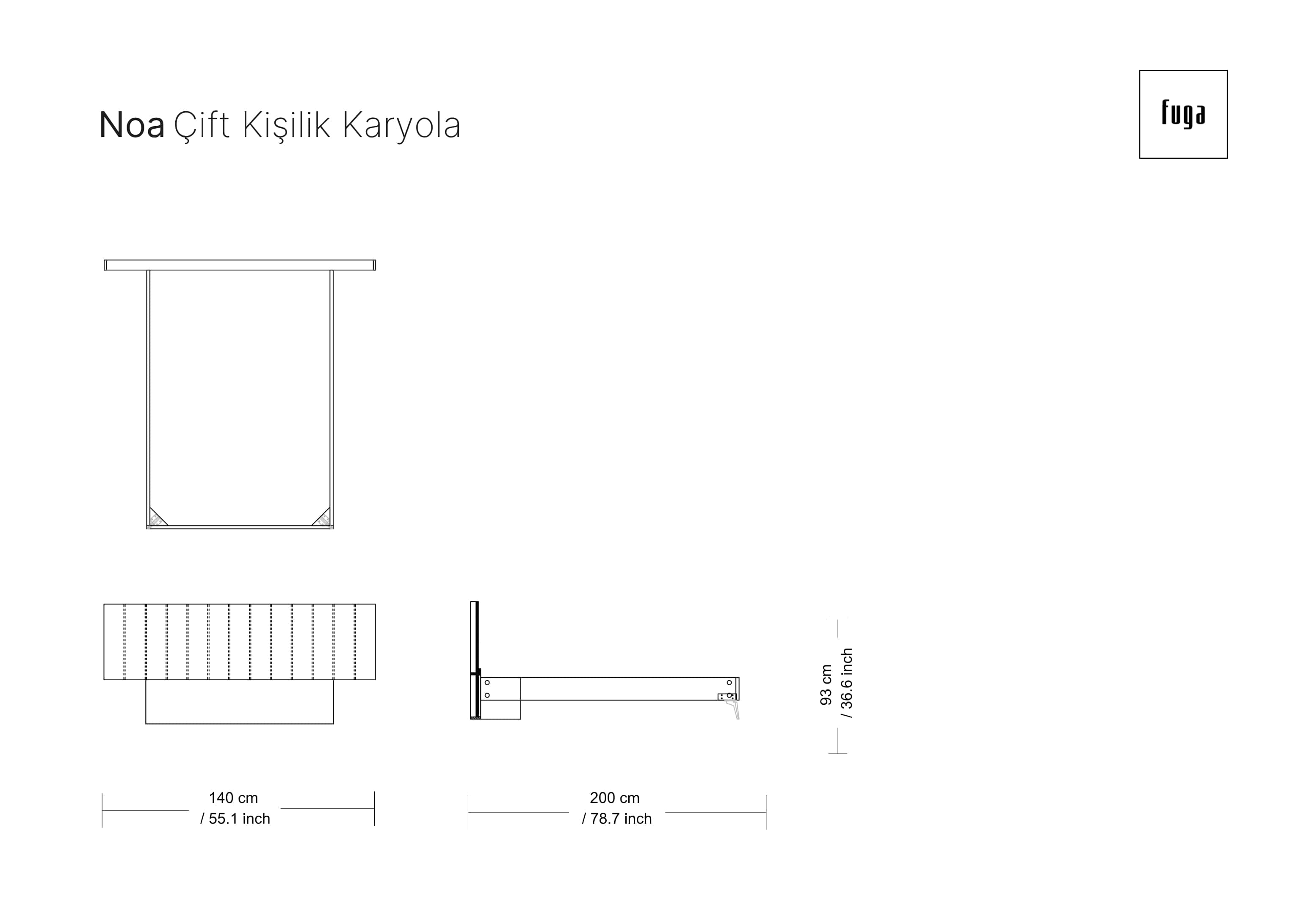 NOA Karyola Ölçü Seçeneği 2