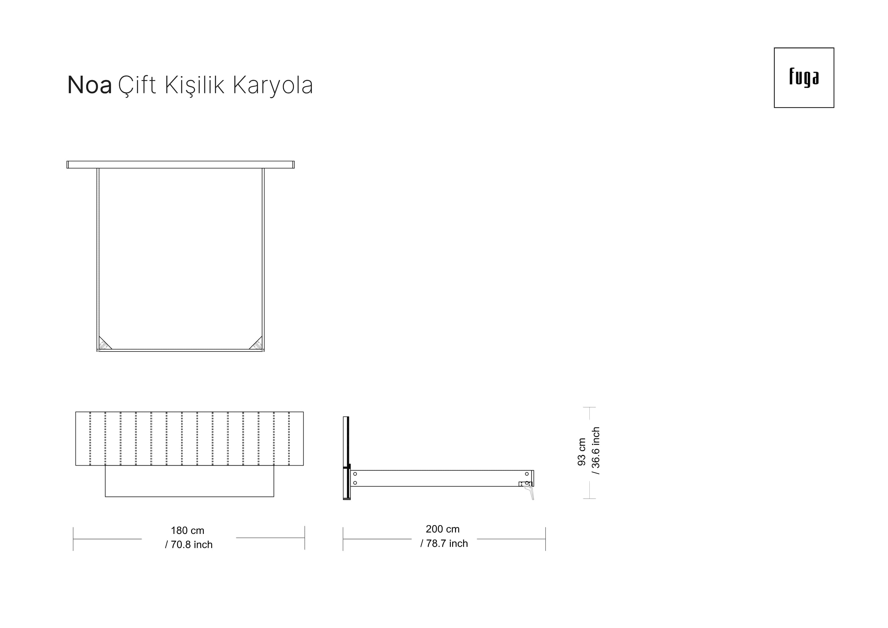 NOA Karyola Ölçü Seçeneği 4