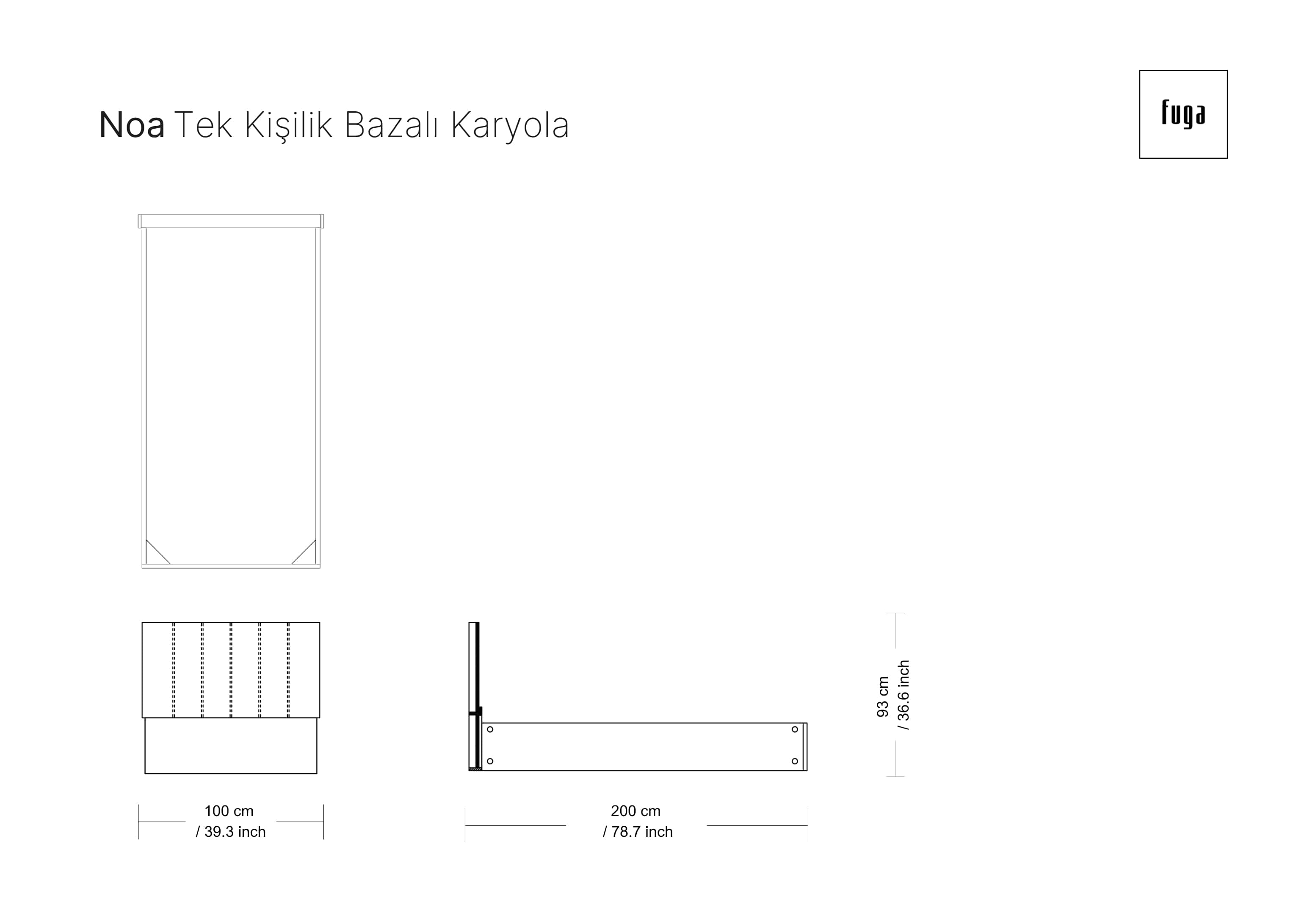 NOA Karyola Ölçü Seçeneği 5